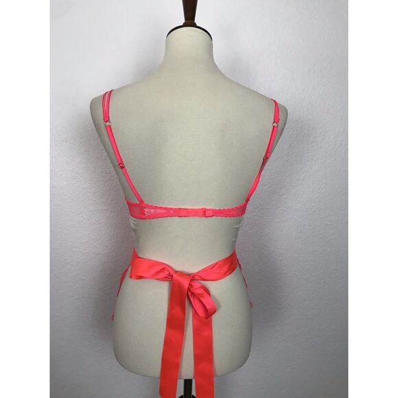 Victoria's Secret Lingerie Lace Polka Dot Mesh Babydoll Apron - Picture 7 of 9